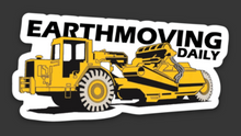 Load image into Gallery viewer, Earthmoving Daily Scraper Hard Hat Sticker