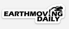 Load image into Gallery viewer, 5 Pack Earthmoving Daily Hard Hat Sticker