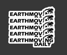 Load image into Gallery viewer, 5 Pack Earthmoving Daily Hard Hat Sticker