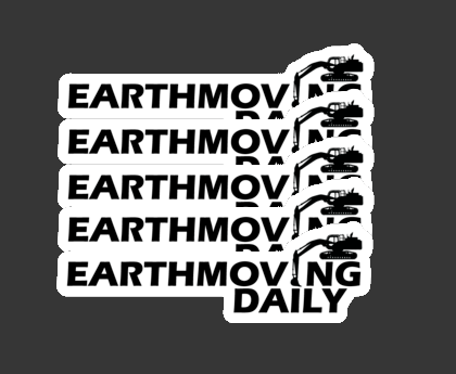 5 Pack Earthmoving Daily Hard Hat Sticker